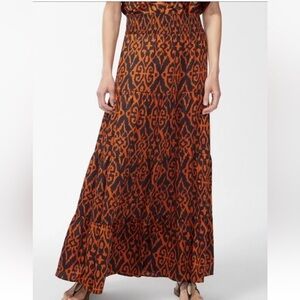 Chicos Boho Ikat Maxi Skirt
